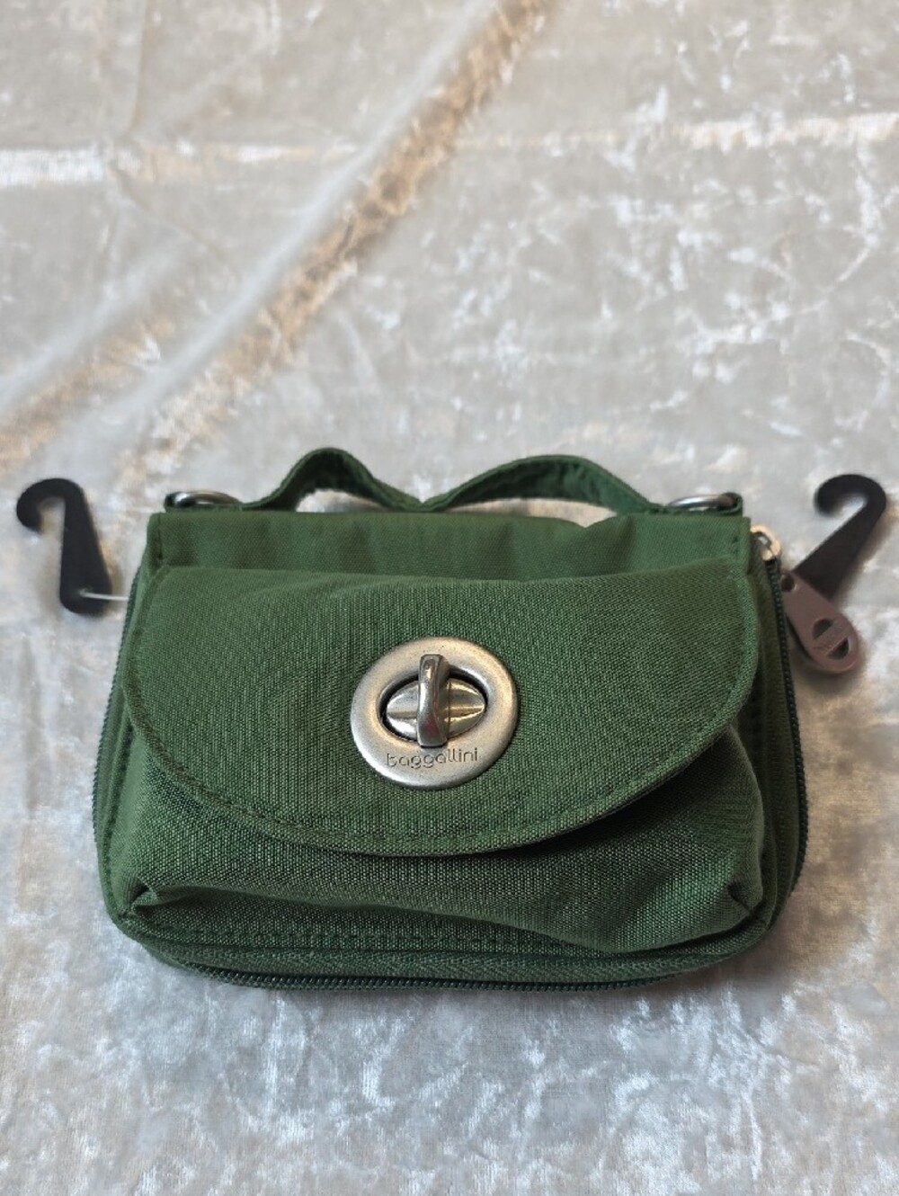 Baggallini Thyme Green Mini Turn-Lock Crossbody - Picture 8 of 8